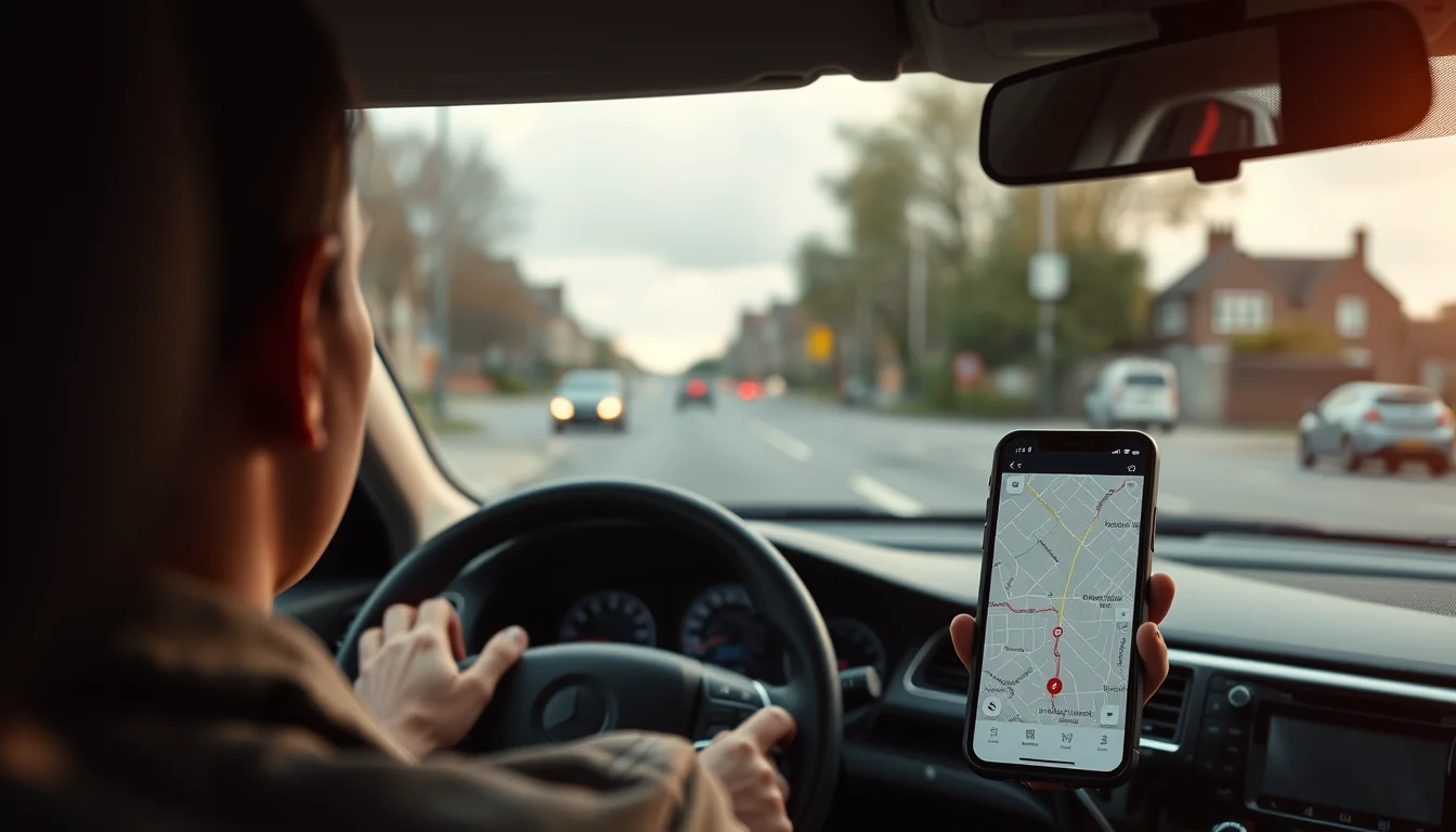 First tax return for a new Uber driver: a desk with a document folder, pencil and car key