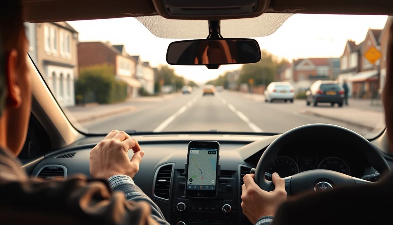 Key tax dates for Uber drivers: a wall calendar with circled deadlines and a clock