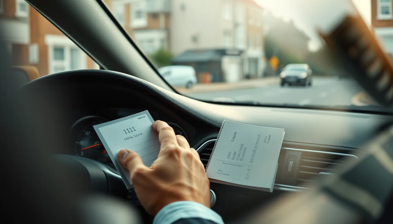 Illustration representing mileage allowance HMRC for UK Uber and private hire drivers