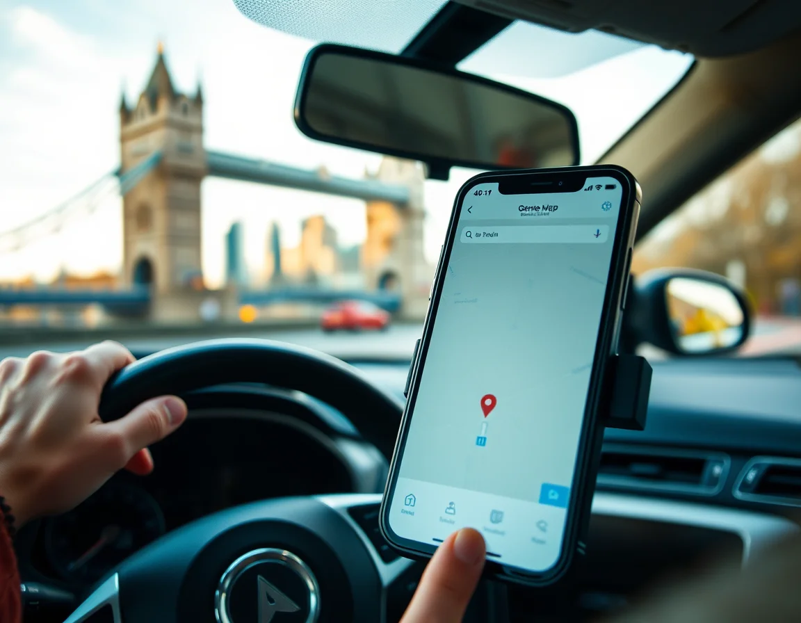 Self assessment for London Uber drivers: map pin over a London skyline