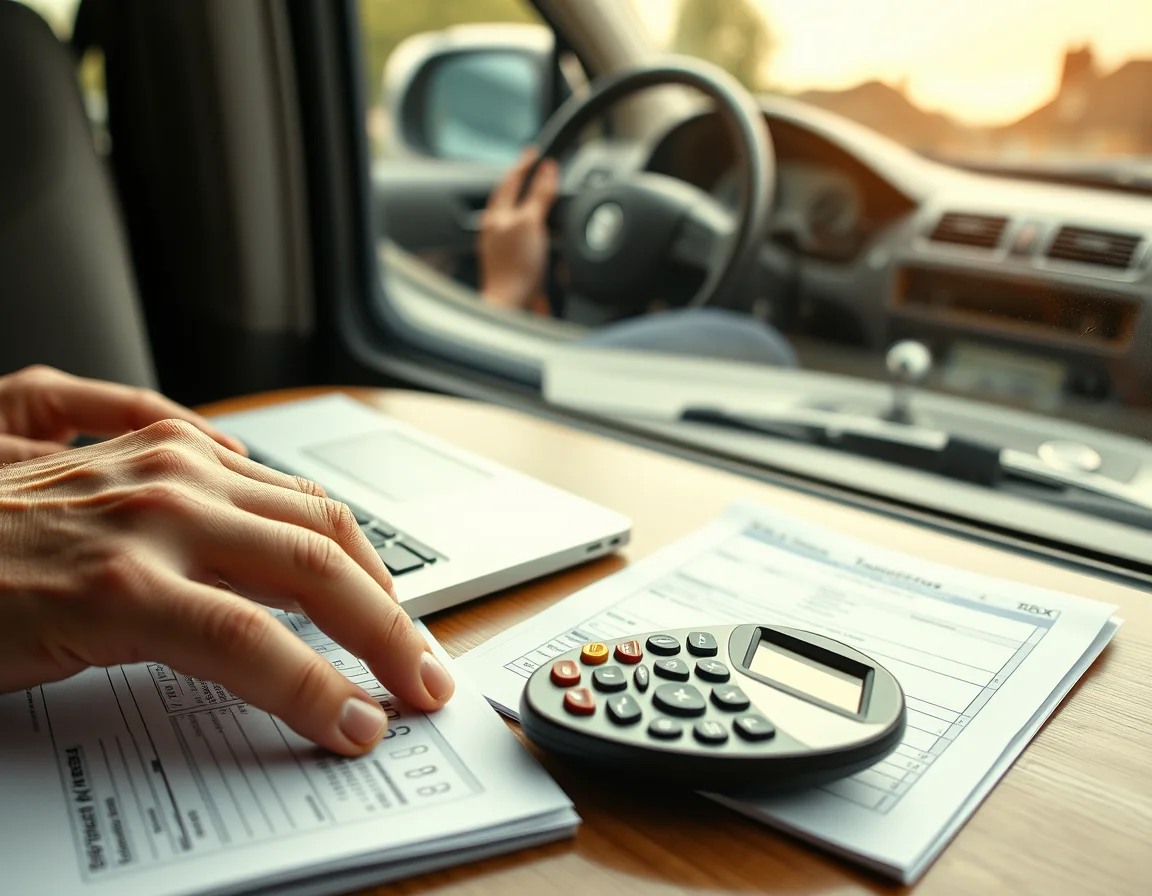 Illustration representing Self Assessment HMRC Glasgow 2026 for UK Uber and private hire drivers