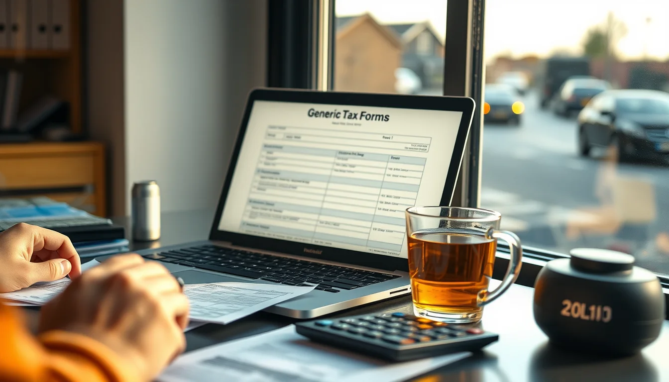 Self assessment vs Making Tax Digital: a paper form beside a laptop with digital charts