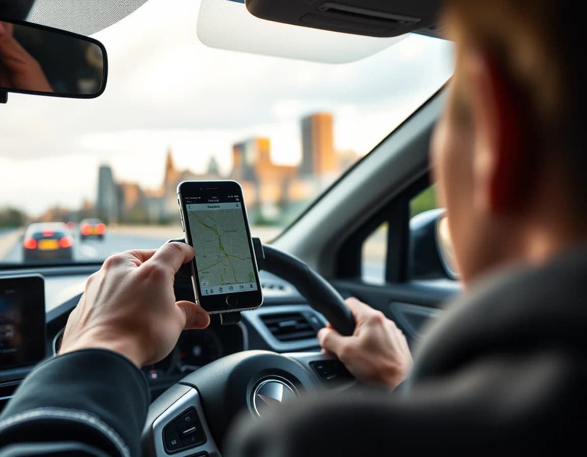 Uber driver accountant checklist: a magnifying glass over a ticked checklist and a shield
